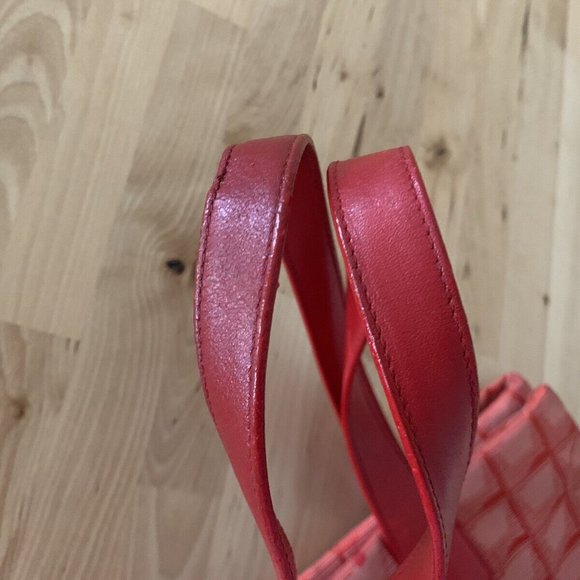 Chanel Red Travel Line Tote Bag - Picture 7 of 10